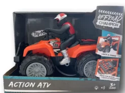 Action ATV Mönkijä ja kuljettaja valoilla ja äänillä 27cm