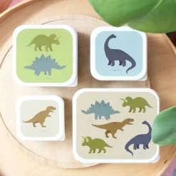 A Little Lovely company eväsrasiat 4kpl - Dinosaurukset