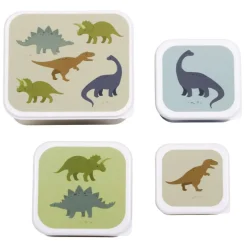 A Little Lovely company eväsrasiat 4kpl - Dinosaurukset