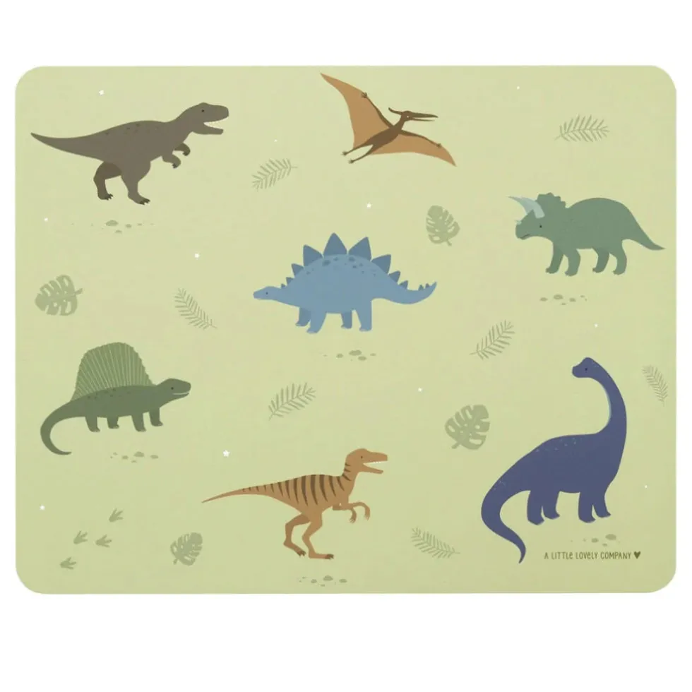 A Little Lovely company pöytä tabletti ruokailuun ja askarteluun - Dinosaurukset