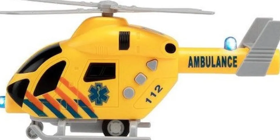 Ambulanssi helikopteri äänillä ja valoilla 19cm