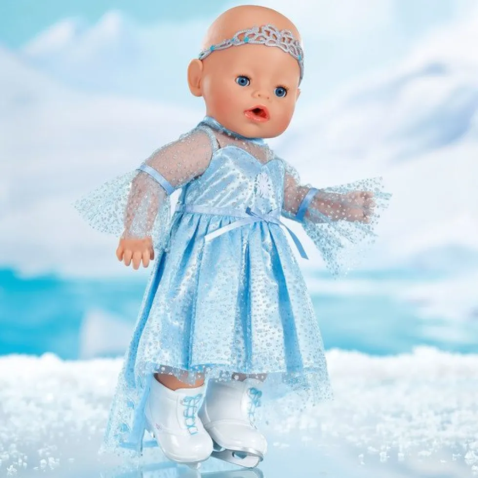 Baby Born jääprinsessa luistelu asu nukelle 43cm