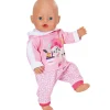 Baby Born nuken pinkki College asu 43cm