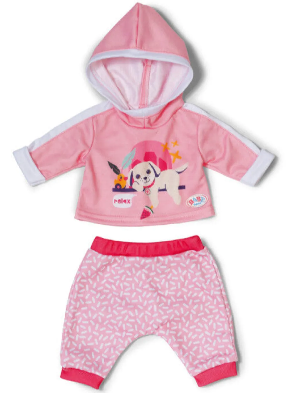Baby Born nuken pinkki College asu 43cm