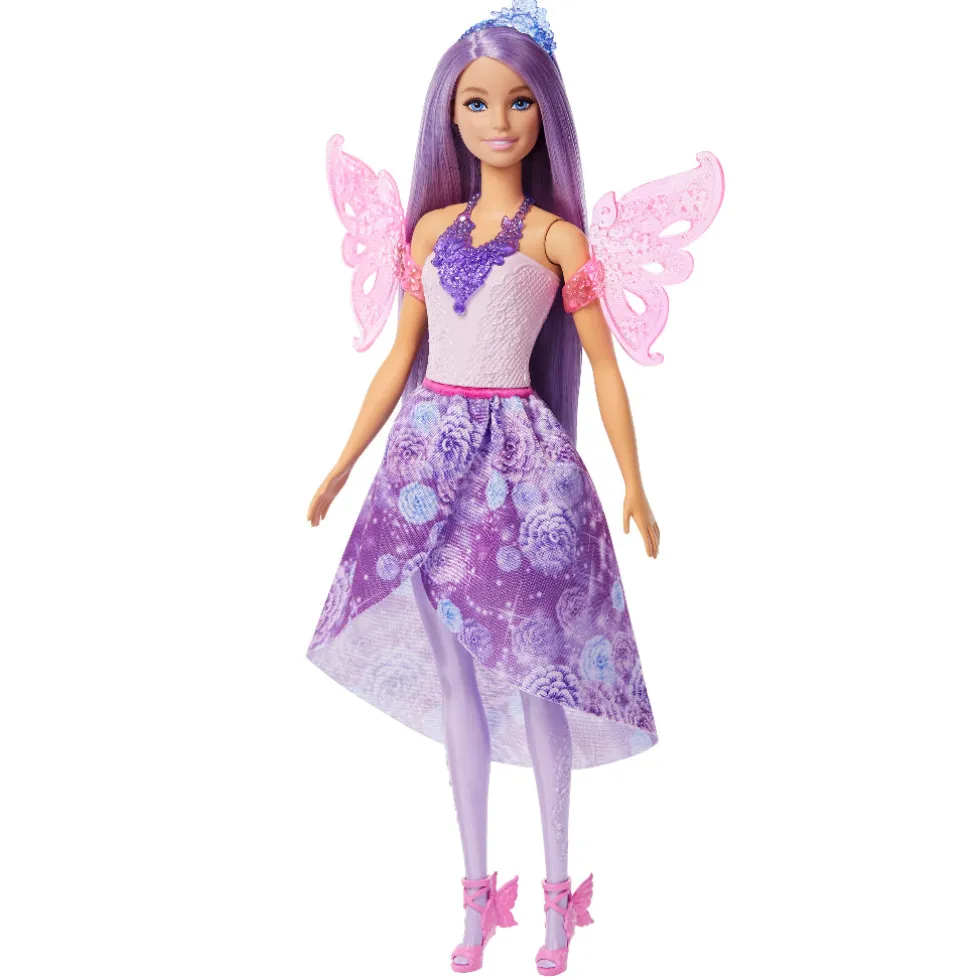 Barbie Fantasy nukke keijusiivillä ja merenneito asulla