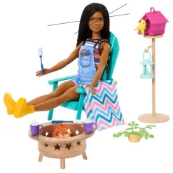 Barbie Huonekalusteet - Pihatuoli, nuotio ja vaahtokarkit