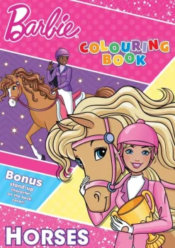 Barbie ja hevoset värityskirja