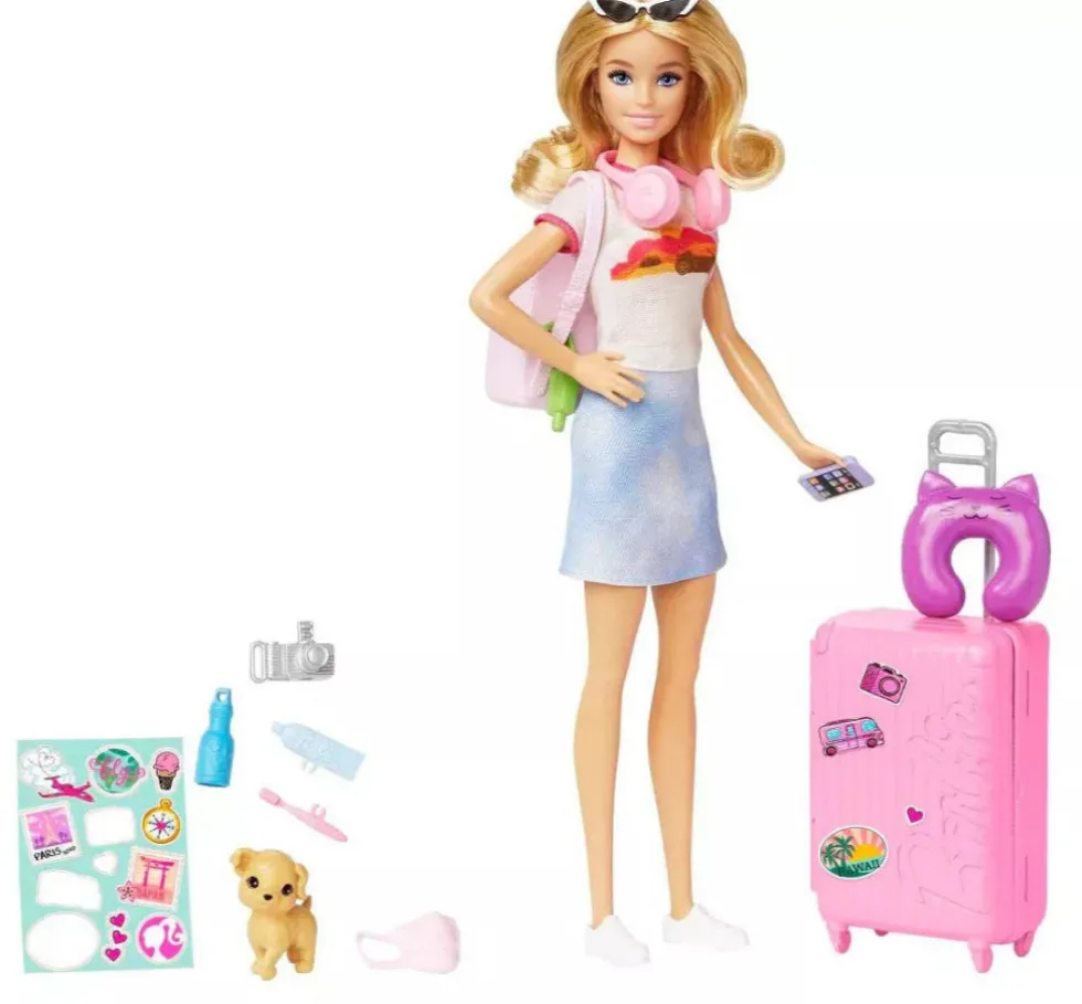 Barbie Malibu loma nukke ja koiranpentu
