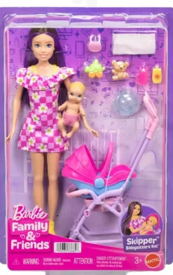 Barbie Skipper Babysitter Lastenhoitaja ja rattaat