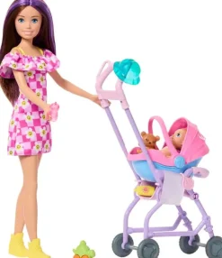 Barbie Skipper Babysitter Lastenhoitaja ja rattaat