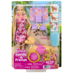 Barbie Walk And Potty nukke ja koira leikkisetti