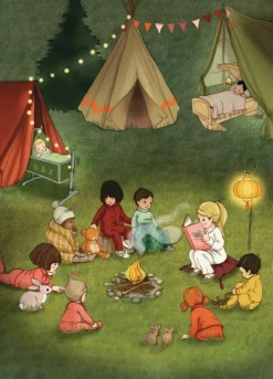Belle & Boo Campfire Stories telttailu kortti