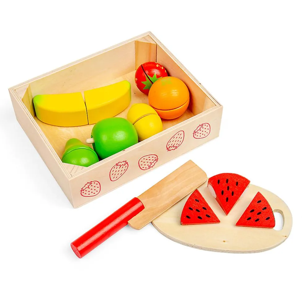 Bigjigs puiset hedelmät leikkuu setti