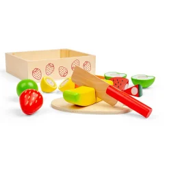Bigjigs puiset hedelmät leikkuu setti