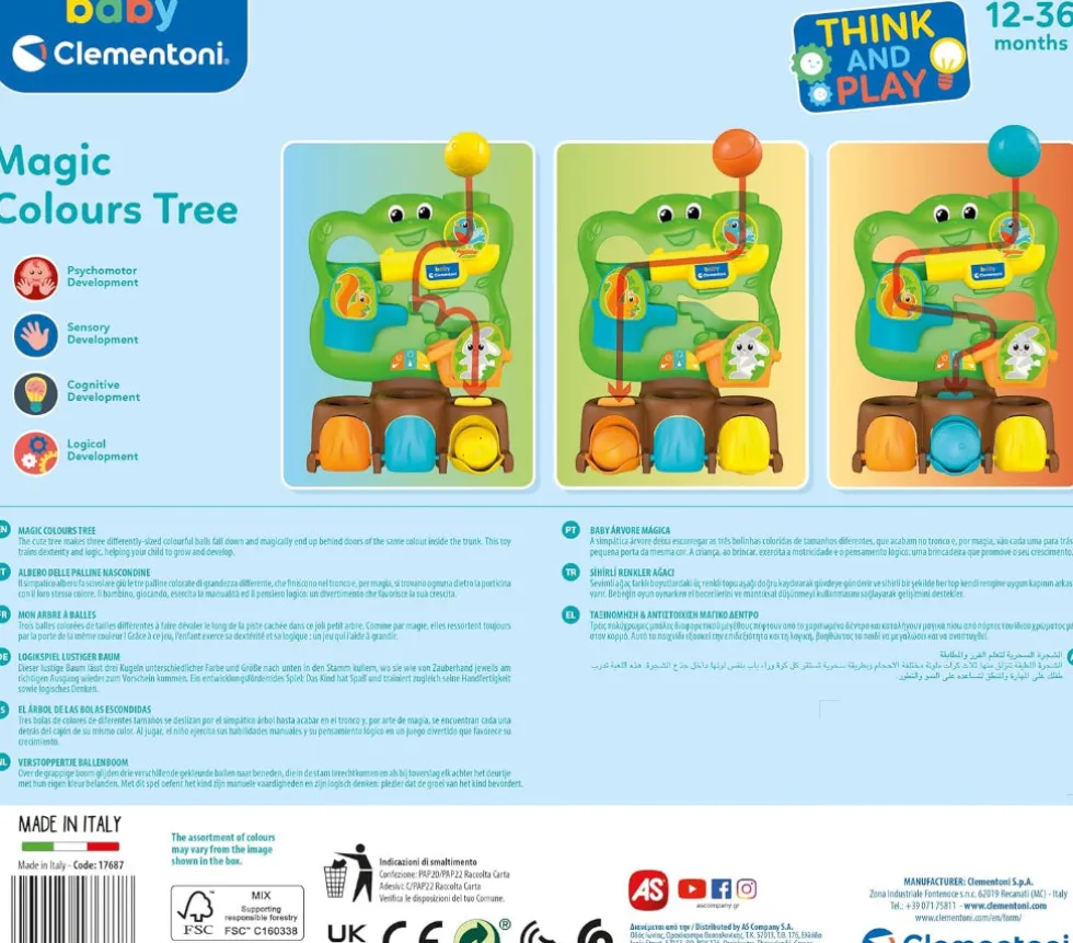 Clementoni Baby Magic Colors Puuhapuu