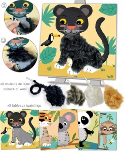 Créa Lign' Pujottelu askartelu pakkaus - Villieläimet
