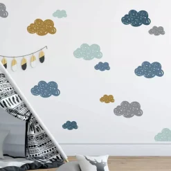Decochic Pilvenhattarat -seinätarrat, persikka ja minttu