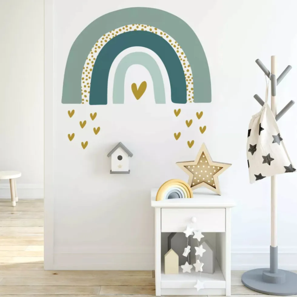 Decochic sininen Sateenkaari -seinätarra