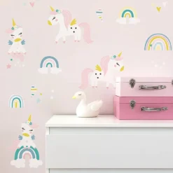 Decochic Yksisarviset hevoset -seinätarrat