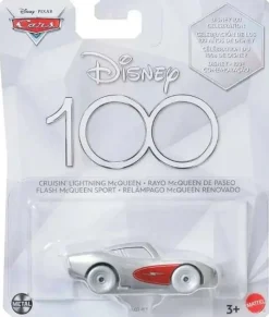 Disney Cars 100 vuotta juhla auto Salama McQueen hopeanvärinen