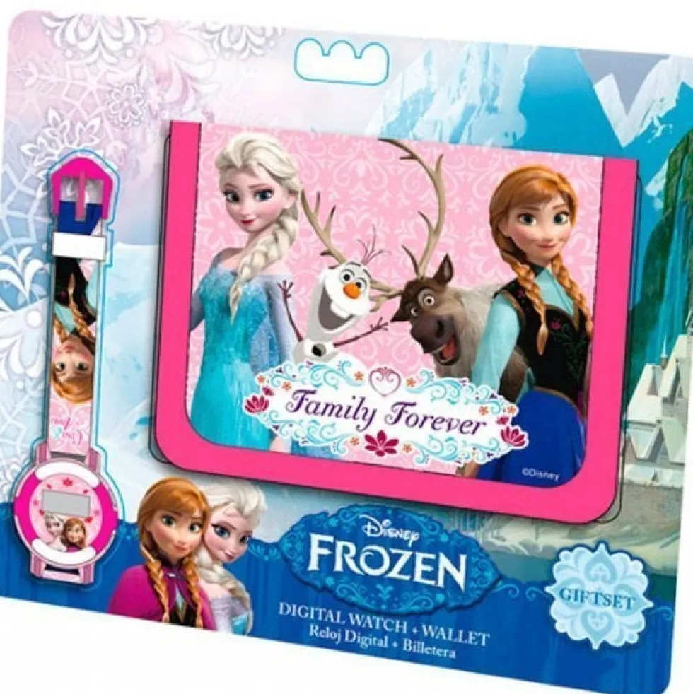 Disney Frozen Elsa ja Anna Rannekello + lompakko