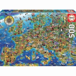 Educa Euroopan kartta palapeli - 500 palaa