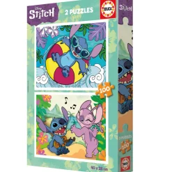 Educa Stitch & Angel palapeli, 2 x 100 palaa