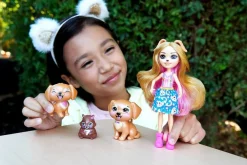 Enchantimals Gerika Golden Retriever nukke ja kultaiset noutajat