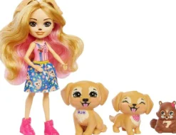 Enchantimals Gerika Golden Retriever nukke ja kultaiset noutajat