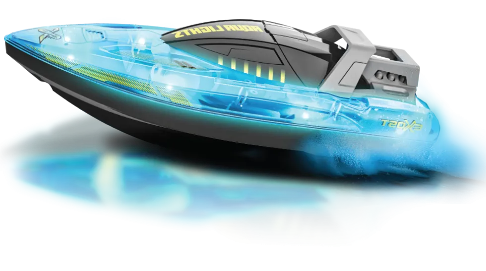 Exost Aqua Lights Kauko-Ohjattava Pikavene LED-valoilla