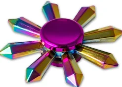 Fidgix metallic Spinner fidget - sormissa pyöriteltävä
