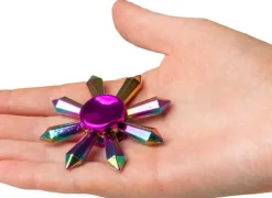 Fidgix metallic Spinner fidget - sormissa pyöriteltävä