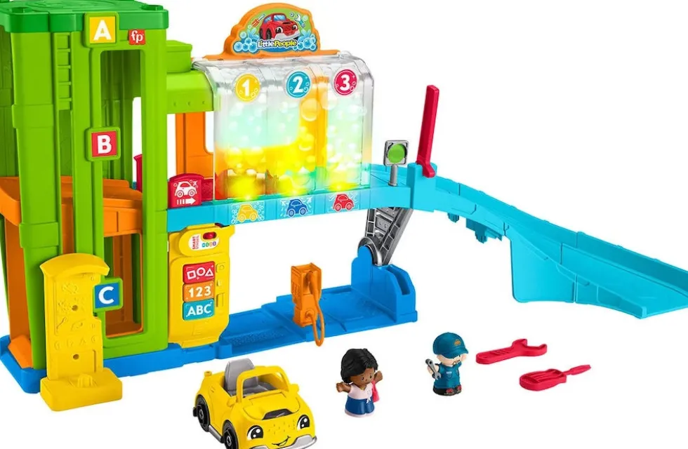 Fisher Price Little People Huolto-asema -autoleikki