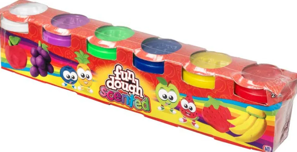 Fun Dough tuoksuvat Muovailuvahat - 6 väriä