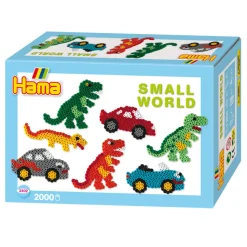 Hama helmi Midi askartelu 2000 kpl Autot ja Dinot