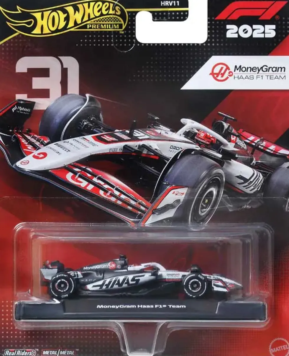 Hot Wheels Premium F1 Moneygram Haas team #31