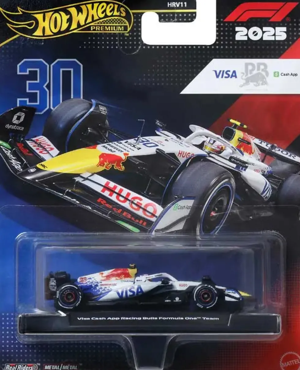 Hot Wheels Premium F1 Visa Cash App Racing Bulls team #30