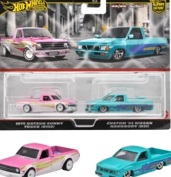 Hot Wheels Premium 2-pack - 1975 Datsun Sunny Truck & custom '93 Nissan Hardbody