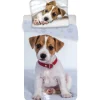 Jack Russell koiranpentu Pussilakanasetti 140x200