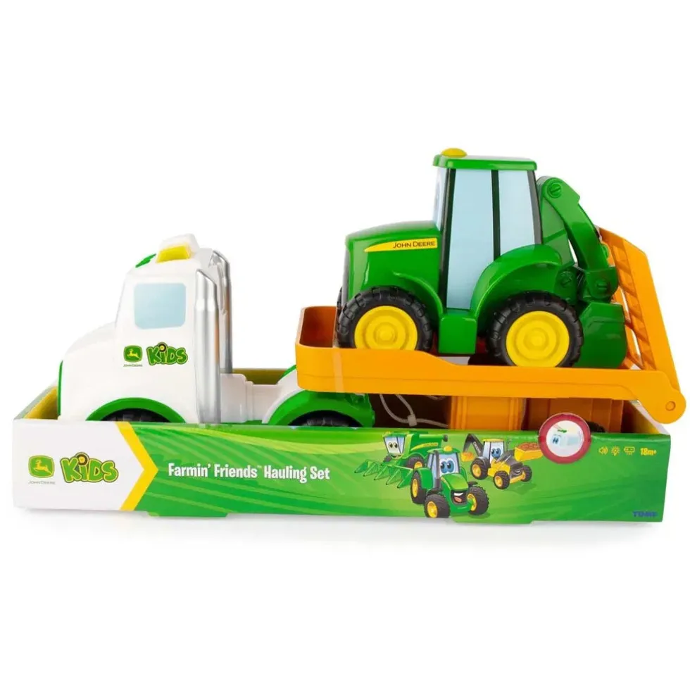 John Deere Traktori ja Kuljetusrekka äänillä ja valoilla 18kk+