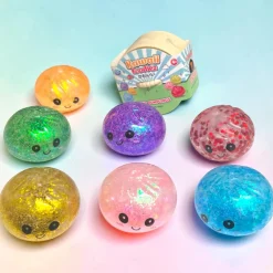 Kawaii Squishy Dumpling Glitter Beads Edition 5,5cm yllätys fidget