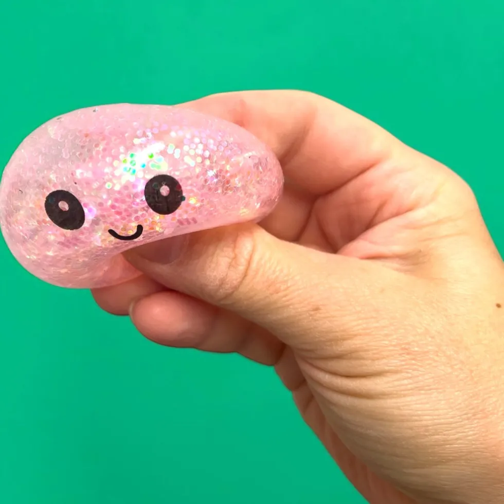 Kawaii Squishy Dumpling Glitter Beads Edition 5,5cm yllätys fidget