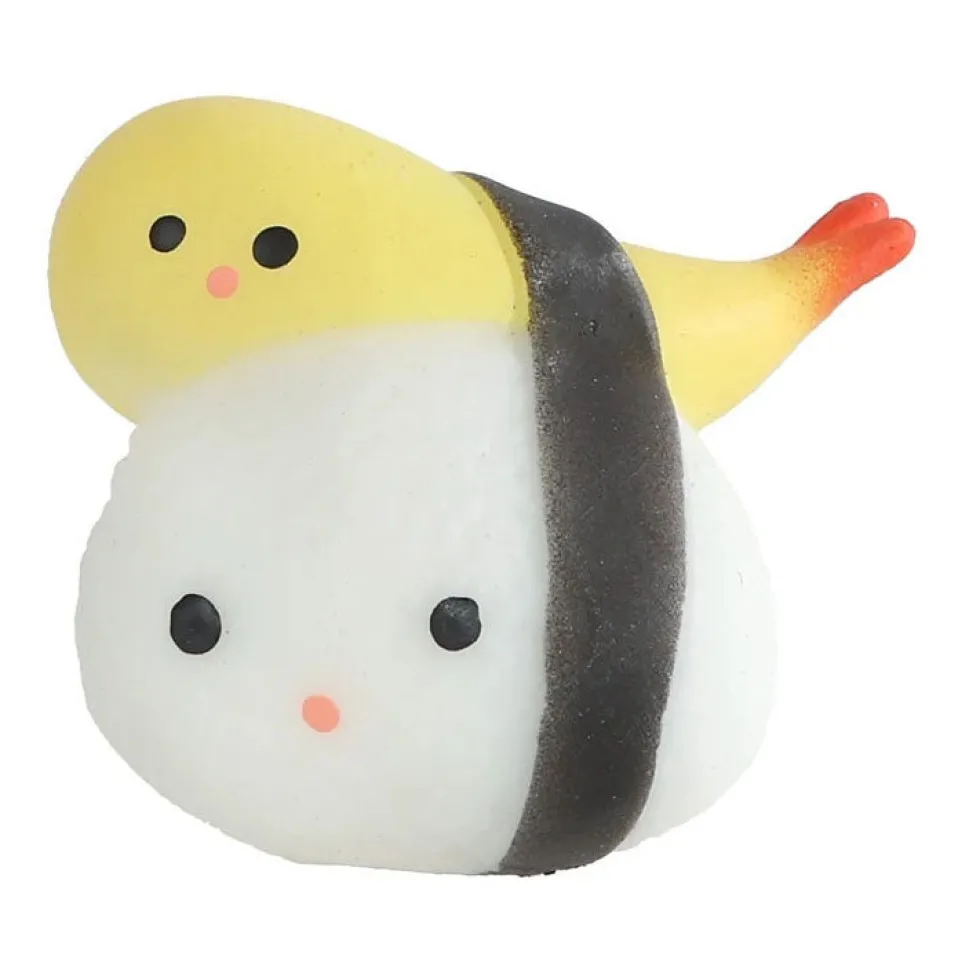 Kawaii Squishy Sushi 5cm puristelu fidget lelu - Lajitelma