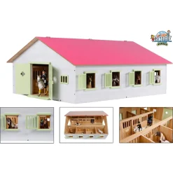 Kids Globe Hevostalli 1:24 (sopii Schleich hevosille), Huom! pakkauksessa kulumaa!
