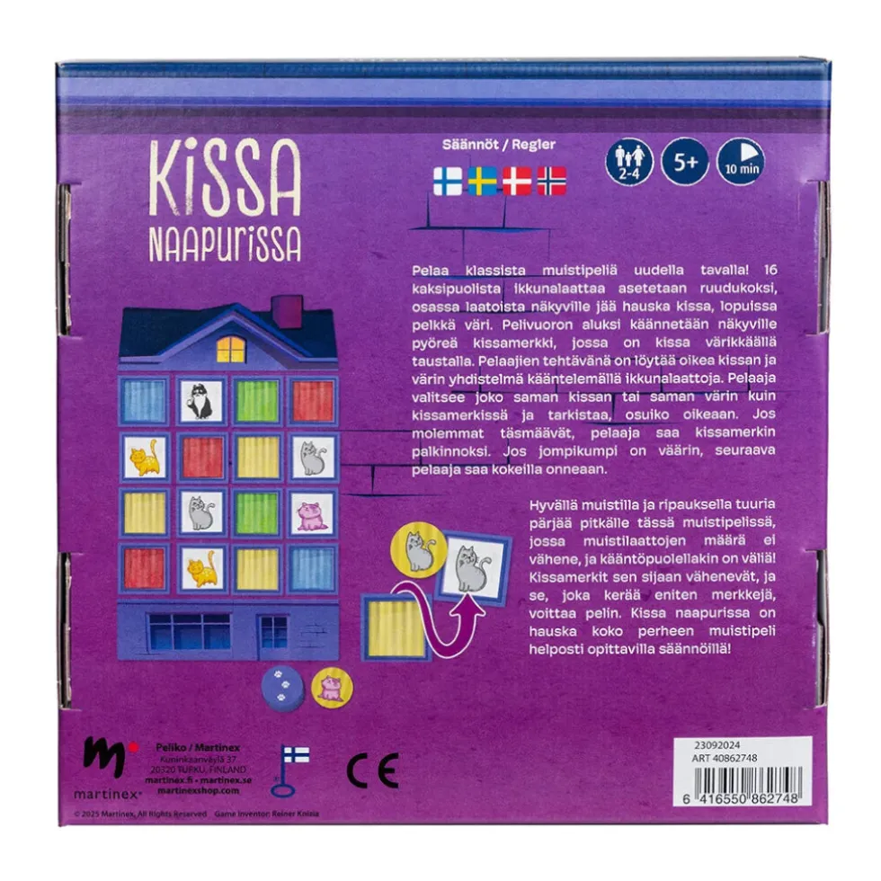 Kissa naapurissa muistipeli 5+