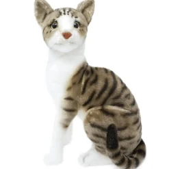 Kissa pehmolelu harmaa raidallinen 35cm