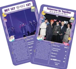 K-Pop Top Trumps Specials pelikortit