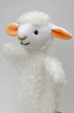 Käsinukke pörröinen Lammas 28cm