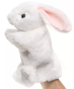 Käsinukke valkoinen Kani 24cm
