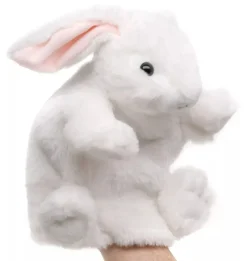 Käsinukke valkoinen Kani 24cm